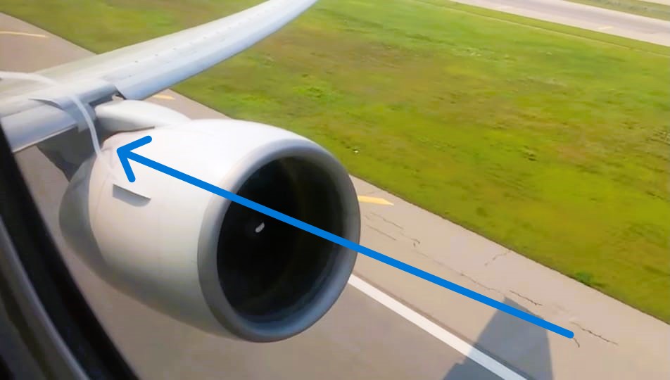 Nacelle Strake Vortices Never Go Under the Wings … Why ?